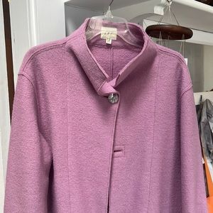 J Jill boiled wool swing coat